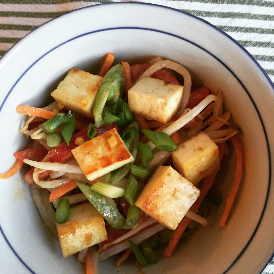 Bean Sprout Salad with tofu